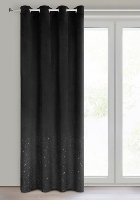 Vorhang ARIADNA schwarz 140x250 Ösen