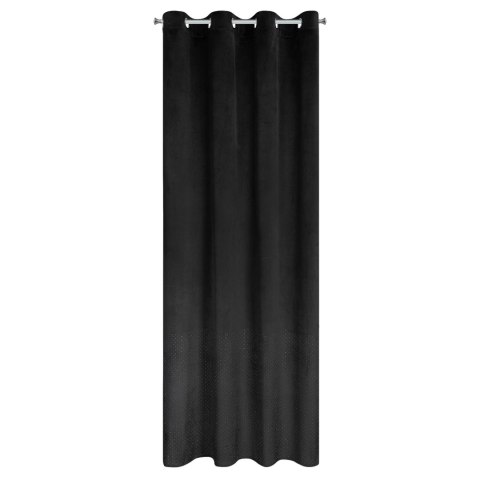 Vorhang ARIADNA schwarz 140x250 Ösen
