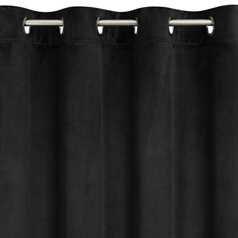 Vorhang ARIADNA schwarz 140x250 Ösen