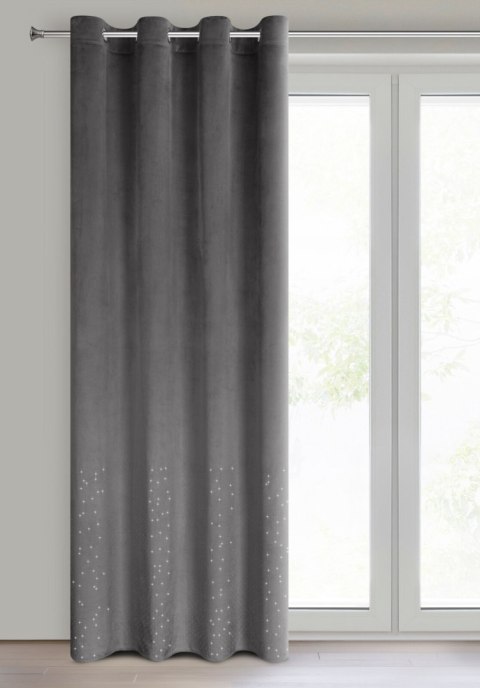 Vorhang ARIADNA graphit 140x250 Ösen