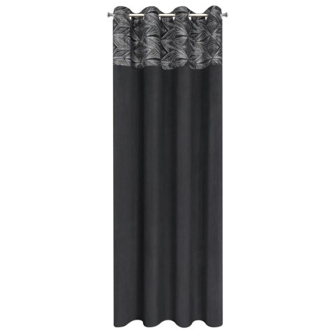 Vorhang ARIANA schwarz 140x250 Ösen