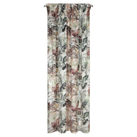 Vorhang ARINA weiß silber 140x270 Kräuselband