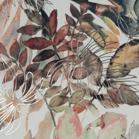 Vorhang ARINA weiß silber 140x270 Kräuselband