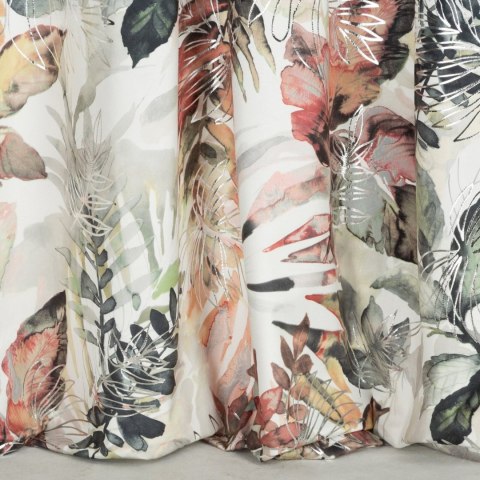 Vorhang ARINA weiß silber 140x270 Kräuselband