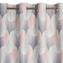 Vorhang ASETA silber rosa 140x250 Ösen