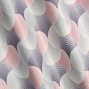 Vorhang ASETA silber rosa 140x250 Ösen