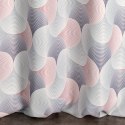 Vorhang ASETA silber rosa 140x250 Ösen