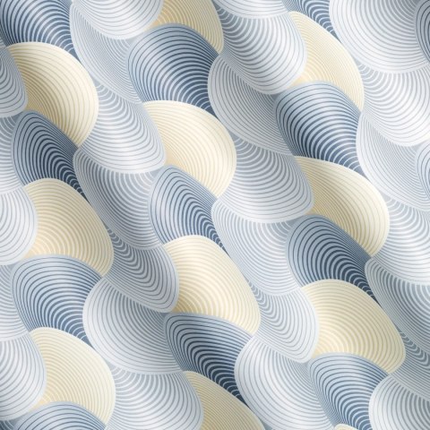 Vorhang ASETA silber gelb 140x250 Ösen