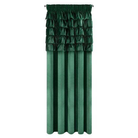 Vorhang AURA dunkelgrün 140x270 Kräuselband