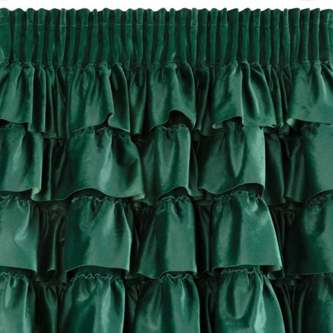 Vorhang AURA dunkelgrün 140x270 Kräuselband