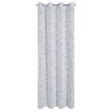 Vorhang AMBER grau weiß 140x250 Ösen