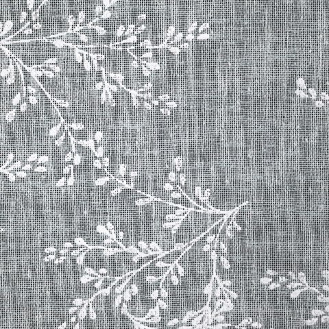 Vorhang AMBER grau weiß 140x250 Ösen