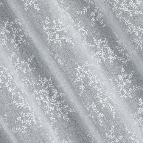 Vorhang AMBER grau weiß 140x250 Ösen