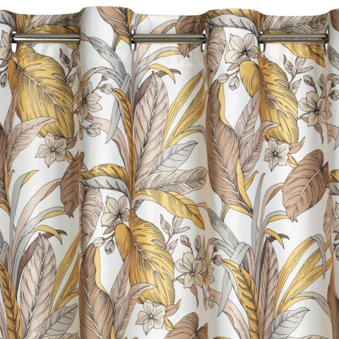 Vorhang BARI weiß RUD 140x250 Ösen