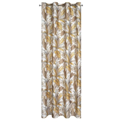 Vorhang BARI weiß RUD 140x250 Ösen