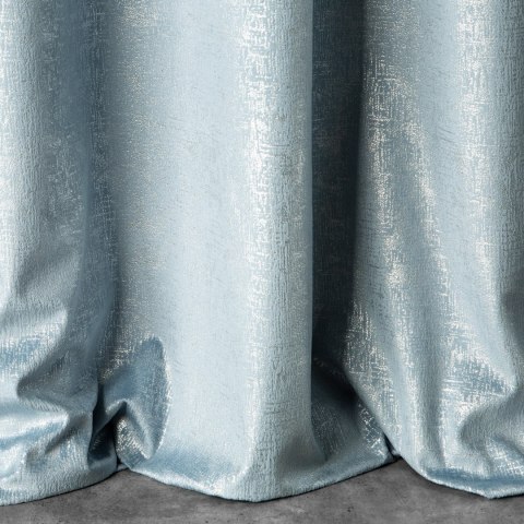 Vorhang CYPR blau silber 140x270 Kräuselband