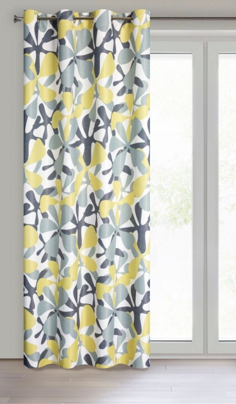 Vorhang DORIN gelb 140x250 Ösen