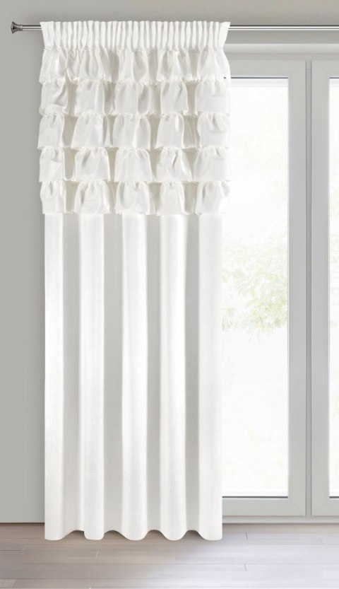 Vorhang AURA weiß 140x270 Kräuselband