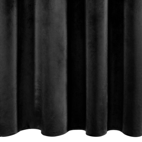 Vorhang AURA schwarz 140x250 Ösen
