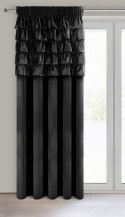 Vorhang AURA schwarz 140x270 Kräuselband