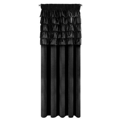 Vorhang AURA schwarz 140x270 Kräuselband