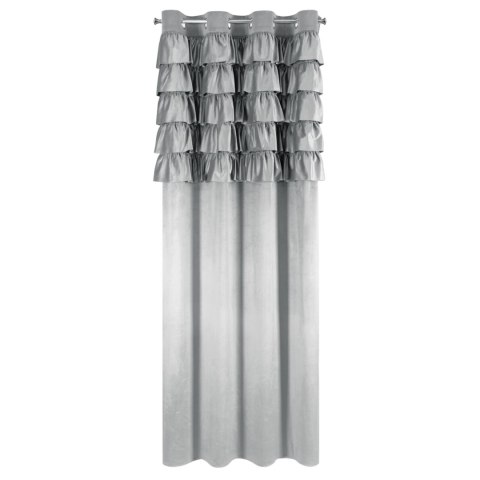 Vorhang AURA silber 140x250 Ösen