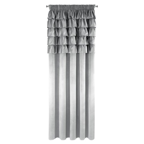 Vorhang AURA silber 140x270 Kräuselband