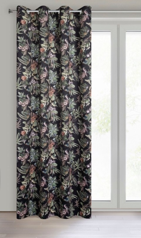 Vorhang BECKY schwarz ZI 140x250 Ösen