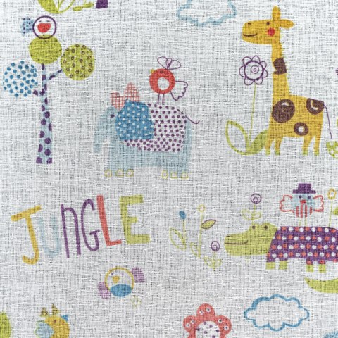 Vorhang BILLY weiß blau 140x250 Ösen