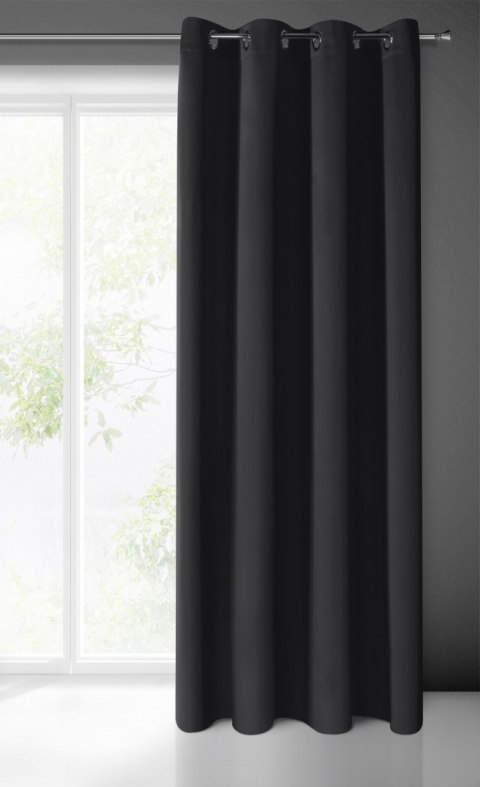 Vorhang BLACKOUT schwarz 135x250 Ösen