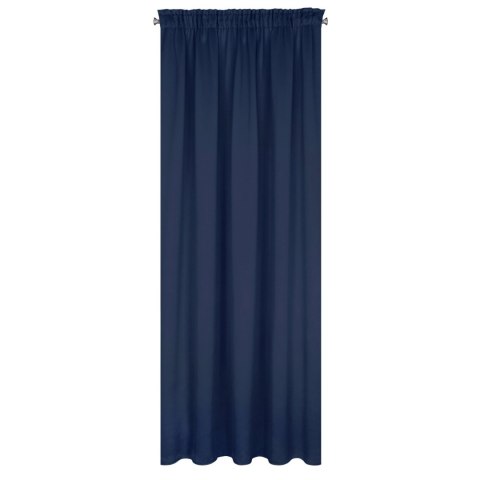 Vorhang BLACKOUT dunkelblau 135x270 Kräuselband