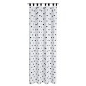 Vorhang BUSA weiß schwarz 140x270 Schlaufen