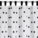 Vorhang BUSA weiß schwarz 140x270 Schlaufen