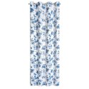 Vorhang CAREN weiß blau 140x250 Ösen