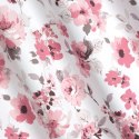 Vorhang CAREN weiß rosa 140x250 Ösen