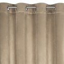 Vorhang CARLI dunkelbeige 140x250 Ösen