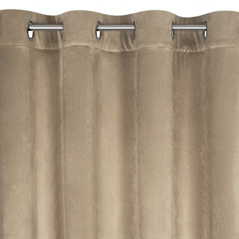 Vorhang CARLI dunkelbeige 140x250 Ösen