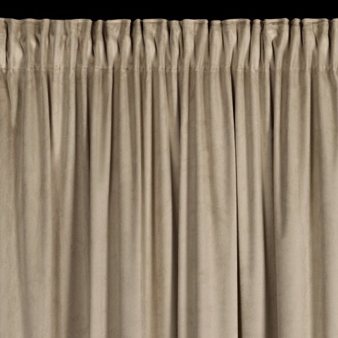 Vorhang CARLI dunkelbeige 140x270 Kräuselband