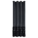 Vorhang CARLI schwarz 140x250 Ösen