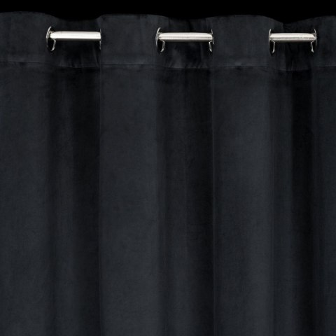 Vorhang CARLI schwarz 140x250 Ösen