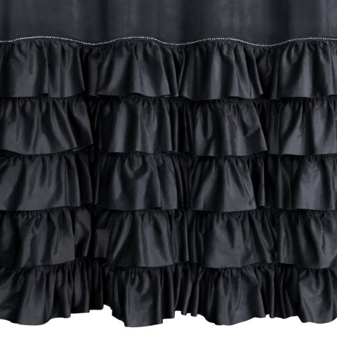 Vorhang CARLI schwarz 140x250 Ösen