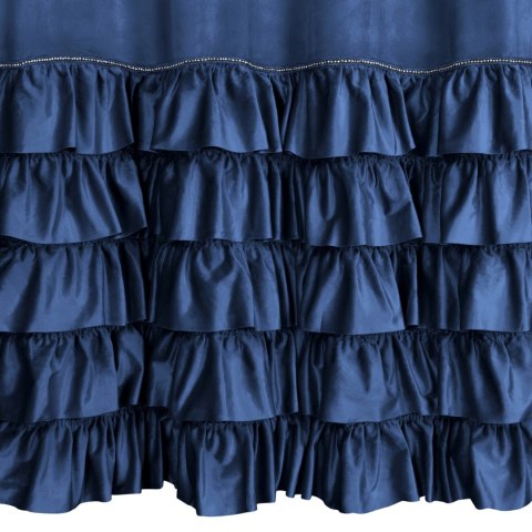 Vorhang CARLI dunkelblau 140x250 Ösen