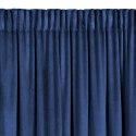 Vorhang CARLI dunkelblau 140x250 Kräuselband