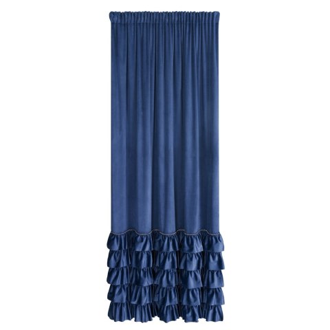 Vorhang CARLI dunkelblau 140x270 Kräuselband
