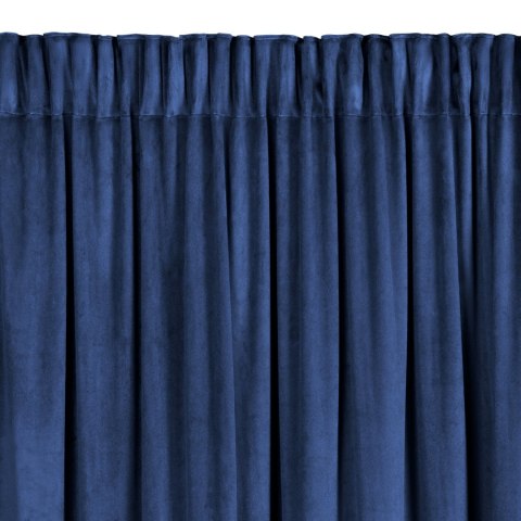Vorhang CARLI dunkelblau 140x270 Kräuselband