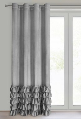 Vorhang CARLI silber 140x250 Ösen