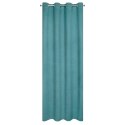 Vorhang CARLO dunkeltürkis 135x250 Ösen