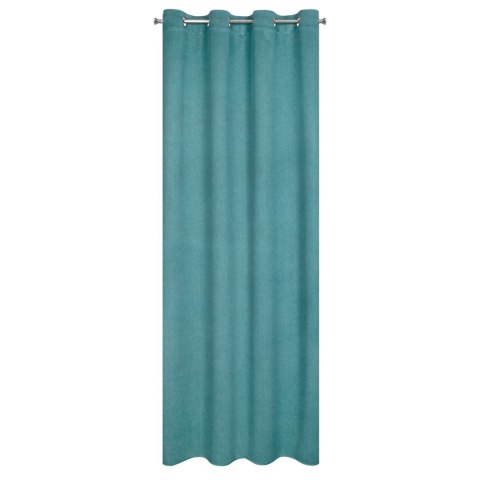Vorhang CARLO dunkeltürkis 135x250 Ösen