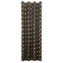 Vorhang CLARA schwarz gold 135x250 Ösen