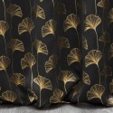 Vorhang CLARA schwarz gold 135x250 Ösen